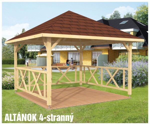 Altánek 4-stranný 300cm (bez zábradlí)